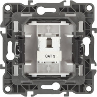 Розетка телефонная ЭРА 12-3105-01 RJ11, IP20, 12, белый Б0014711