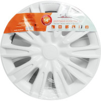 Колесные колпаки Airline 14" Торнадо, белый, карбон, комплект 2 шт. AWCC-14-08