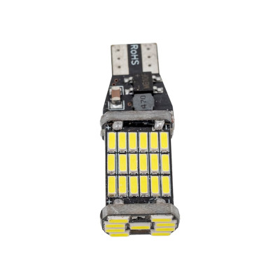 Автолампа SKYWAY диод T10 (W5W) 12V 45 SMD диодов 1-конт (CANBUS) белая, 2 шт. S08201239