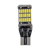 Автолампа SKYWAY диод T10 (W5W) 12V 45 SMD диодов 1-конт (CANBUS) белая, 2 шт. S08201239