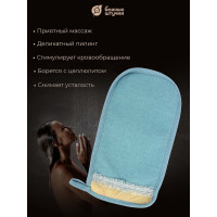 Мочалка-рукавица с декором Банные Штучки Королевский пилинг тесьма, 14.5х25 см, в ассортименте 41291