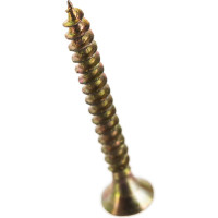 Потайной универсальный шуруп Метизный двор 4,0x35, желтый, 20 шт. 4607173900838