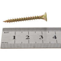 Потайной универсальный шуруп Метизный двор 4,0x35, желтый, 20 шт. 4607173900838