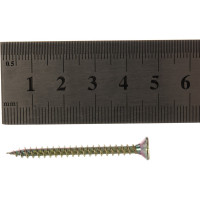 Потайной универсальный шуруп Метизный двор 4,0x45, желтый, 17 шт. 4690441018625