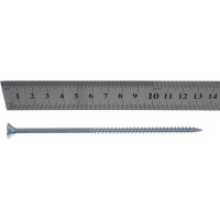 Потайной универсальный шуруп Метизный двор 6,0x140, белый, 3 шт. 4690441019424