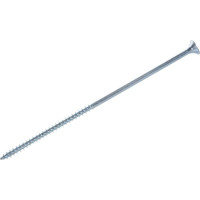 Потайной универсальный шуруп Метизный двор 6,0x160, белый, 2 шт. 4690441019431