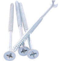 Потайной универсальный шуруп Метизный двор 6,0x120, оцинкованный, 100 шт. 4690441023162