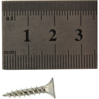 Потайной универсальный шуруп Метизный двор 4,0x20, белый, 30 шт. 4690441019011