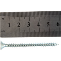 Потайной универсальный шуруп Метизный двор 5,0x60, белый, 8 шт. 4690441019271