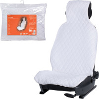 Накидка Airline из искусственного меха, белая с коротким ворсом, на переднее сиденье, 1 шт. AFC-A-03
