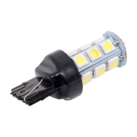 Автолампа диод SKYWAY T20 W21/5W 18 SMD диодов 2-контурная белая S08201203