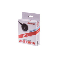 Активная внутрисалонная антенна SKYWAY BETA круглая, тонкое полотно, два уса, кабель 2.2м, черный S00203002