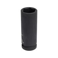 Торцовая головка "INDUSTRIE QUALITAT" ударная, удлиненная, фосфатированная (1/2", FLANK, Cr-Mo, 21 мм) KRAFTOOL 27942-21_z01