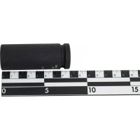 Торцовая головка "INDUSTRIE QUALITAT" ударная, удлиненная, фосфатированная (1/2", FLANK, Cr-Mo, 21 мм) KRAFTOOL 27942-21_z01