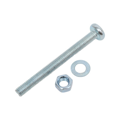 Пакет винт п/ц с гайкой и шайбой Метизный двор цинк м5х50мм 10 шт. 4607173901996