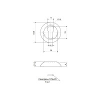 Накладки на цилиндр Code Deco DP-C-14-NIS 27224