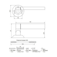 Дверные ручки Code Deco H-14092-A-GRF 27204
