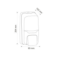 Дозатор жидкого мыла Merida HARMONY MINI 0,5 л. ABS-пластик DHB102