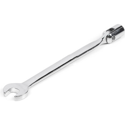 Комбинированный торцевой шарнирный удлиненный ключ 14x14 хром HORTZ 121257