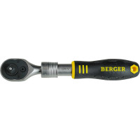 Трещотка телескопическая 1/4", 150-200 мм, 72 зубца Berger BG BG2183
