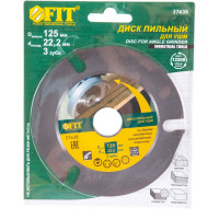 Диск пильный по дереву, 125х22,2 мм FIT 37635