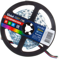 Гибкая светодиодная лента Uniel ULS-M22-5050-30LED/m-10mm-IP20-DC12V-7,2W/m-5M-6500K PROFI UL-00004368