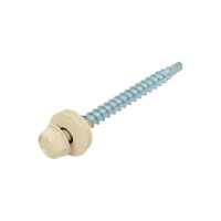 Кровельный саморез Daxmer 4,8х50 RAL 1015 сверло №1, 150 шт 00000310523