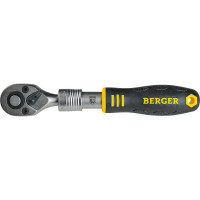 Трещотка телескопическая 1/4", 150-200 мм, 72 зубца Berger BG BG2183
