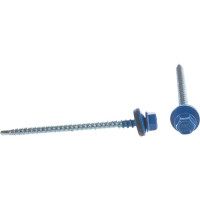 Кровельный саморез Daxmer 4,8х70 RAL 5005 сверло №1, 100 шт 00000304171