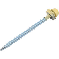 Кровельный саморез Daxmer 4,8х70 RAL 1014 сверло №1, 100 шт 00000312299