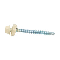 Кровельный саморез Daxmer 4,8х50 RAL 1015 сверло №1, 150 шт 00000310523