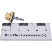 Кровельный саморез Daxmer 4,8х19 RAL 1014 сверло №2, 400 шт 00000310434