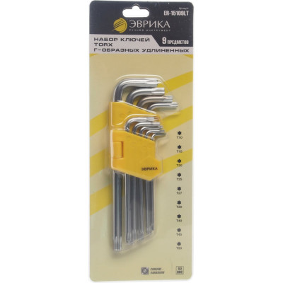 Набор ключей torx Эврика ER-15109LT