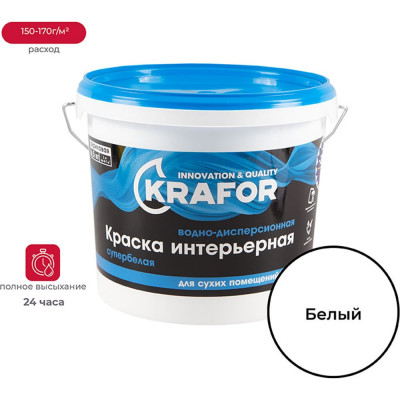 Интерьерная водно-дисперсная краска KRAFOR 26960