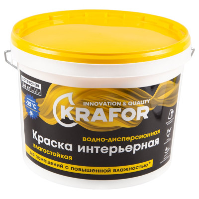 Интерьерная влагостойкая краска KRAFOR 26967