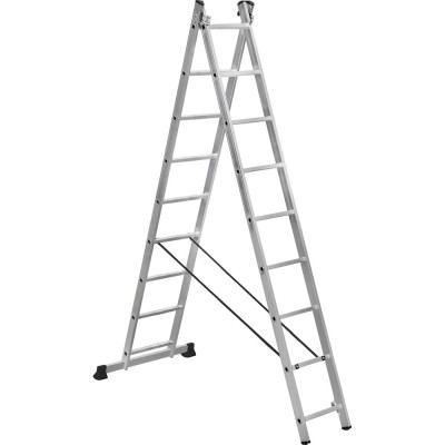 Алюминиевая двухсекционная лестница Scala Sc 2009