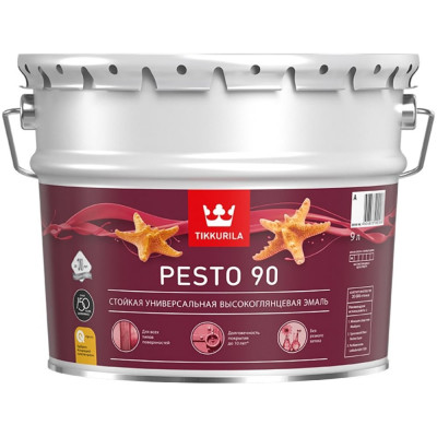 Алкидная универсальная эмаль Tikkurila EURO MIRALKYD / PESTO 90 700001078