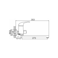Смеситель для ванны Ledeme L2202B-01 89285