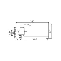 Смеситель для ванны Ledeme L2243 805865