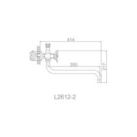 Смеситель для ванны Ledeme L2612-2 806092