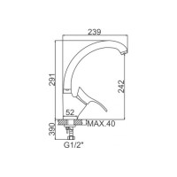Смеситель для кухни Ledeme L4101-300 806572