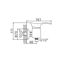 Смеситель для душа Ledeme L2001 808443