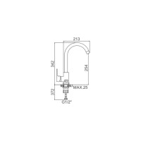 Смеситель для кухни Ledeme L4003W 65810