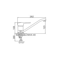 Смеситель для кухни Ledeme L4904A 65691