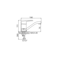 Смеситель для кухни Ledeme L4568-B 89787