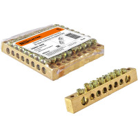 Шина TDM ELECTRIC N нулевая 8x12мм 8/2 8 групп/крепеж по краям SQ0801-0068