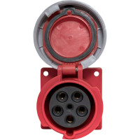 Розетка стационарная внутренняя EKF 3352 3Р+РЕ+N 63А 380В IP67 ps-3352-63-380
