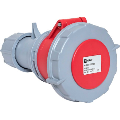 Розетка переносная EKF 2242 3Р+РЕ 32А 380В IP67 ps-2242-32-380