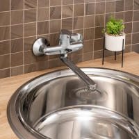 Смеситель для кухни с длинным поворотным изливом РМС SL86-005