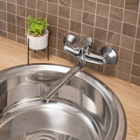 Смеситель для кухни с длинным поворотным изливом РМС SL86-005